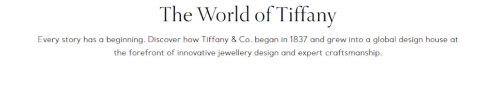 Tone of voice with Tiffany and Co